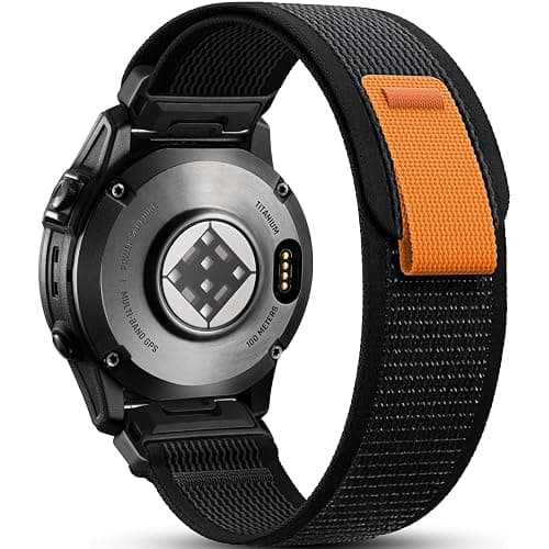 IMIVIO Compatible with Garmin Fenix 7 Pro/7/6/6 Pro/5/5 Plus, 22mm Quickfit Nylon Sport Replacement Watch Bands Compatible with Forerunner 945/935/Instinct 2 &3 45mm&E/Fenix 8 AMOLED/Tactix 8 AMOLED 47mm - Image 1