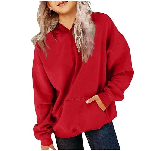 Cute Hoodies for Teen Girls Trendy Gradient Preppy Hooded Sweatshirts Oversized Long Sleeve Shirts Clothes for Girls thumbnail 2