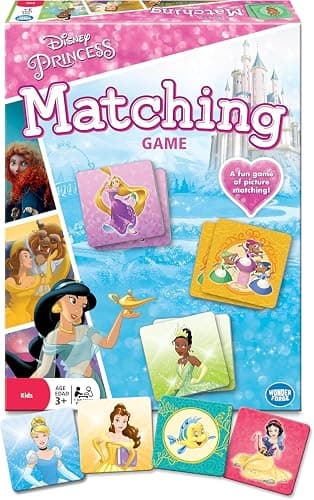 Wonder Forge Disney Princess Matching Game - Fun Memory Game for Kids Ages 3 and Up - Toddler Learning Toy Featuring Belle, Ariel, and Elsa and more Disney Princesses - Packaging May Vary thumbnail 7