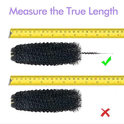 Seamless 3C 4A Kinky Curly Clip In Extension PU Weft Curly Clip in Extension Human Hair Clip Ins Full Head for Black Women Brazilian Remy Human Hair Natural Color 8Pcs with18clips 120g/Set (18 inch) thumbnail 6