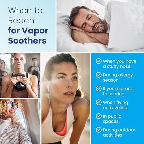 Mentholated Nasal Dilators for Breathing, Congestion, and Snoring - 28 Count Dual-Action Nose Inserts for Daytime and Nighttime - Hidden Nostril Opener Clips Last Up to 12 Hours - Peppermint/Lavender thumbnail 3