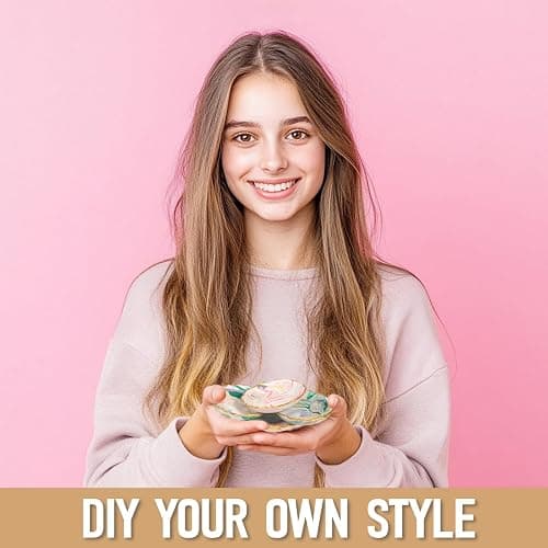 Patemby Make Your Own Clay Jewelry Bowls Arts and Crafts Kit for Teen Girl, DIY Clay Jewelry Dish Kit, Polymer Clay Crafts for Girls, Fun Birthday Gift for Teens Girls Kids Ages 8 9 10 11 12 Years Old thumbnail 7