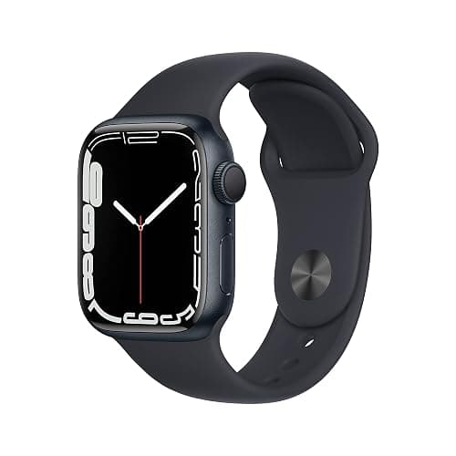 Apple Watch Series 7 (GPS, 45mm) Midnight Aluminum Case with Midnight Sport Band (Renewed) - Image 1