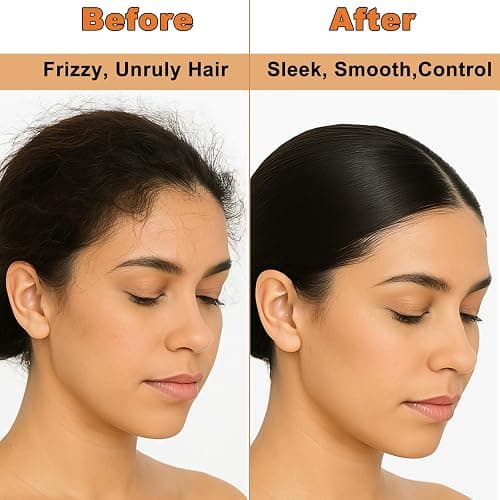 Slick Back Hair Brush & Hair Wax Stick Set for Slick Back – Boar Bristle Hair Brush for Sleek, Control, Flyaways & Baby Hairs – Slick Back Brush for Women, Dancer, Cheer thumbnail 2