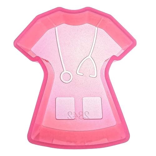 (300 Design Optional) MUBYOK M220 Nurse Doctor Scrub Shirt Silicone Freshie Mold for Baking Aroma Beads Car Freshie Supplies - Image 1