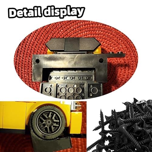 TEYOUYI 12PCS Wall Mount for Any Lego Speed Champions Sets Wall Bracket for Lego Speed of Champions with a Base for The Pilot,Wall Mount for Brick Cars and Figure Black thumbnail 5