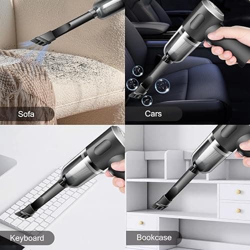 YUNYILAN Wireless Handheld Car Vacuum Cleaner High Power Rechargeable Household Mini Vacuum, Vacuum for Desk, Home and Office Dust Cleaning, Protable Vacuum Cleaner for Car thumbnail 5