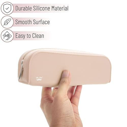 Mr. Pen- Silicone Pencil Case, Aesthetic Pencil Bag for Women, Makeup Pouch | Multifunctional Pouch for Stationery, Cosmetics and Electrical Goods Storage thumbnail 4