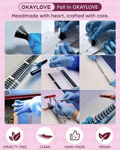 OKAYLOVE Manga Lash Clusters, LIRA 12mm Natural Anime Eyelash Clusters with Spikes, 80pcs CC Curl Fairy Individual Lashes Clear Band Wispy Cluster Eyelashes Extensions for Party, Cosplay thumbnail 8