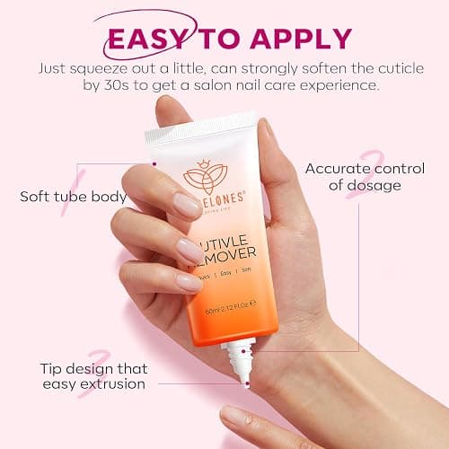Modelones Cuticle Remover Kit - Cuticle Remover Cream & Cuticle Oil, Cuticle Care Kit w/Cuticle Trimmer Cuticle Pusher & Cuticle Nipper for DIY Nail Manicure, Removedor de Cuticula for Nail Care thumbnail 4