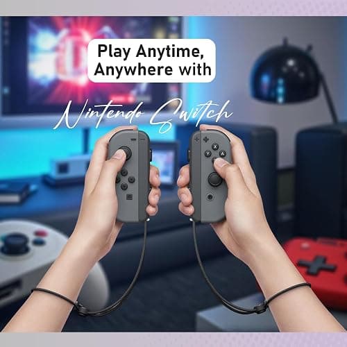 Nintendo Switch with Black and Gray Joy-Con with Dock, High Speed HDMI Cable (Renewed) thumbnail 7