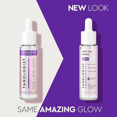 Tanologist Dark Self Tan Drops, Streak-Free Body & Face Tanning Drops, No Fake Tan Smell, For Moisturizer & Lotion, Bronzing Face Tanner, Skincare Ingredients, Vegan, 1.01 fl. oz/30 ml Bottle thumbnail 6