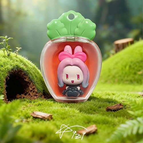 Bahomu Anime Blind Box, Cute Alien Stage Rabbit Radish Rice Grains Series Mystery Box Figure, Collectable Officially PVC Figure for Birthday Gifts (Random One) thumbnail 3