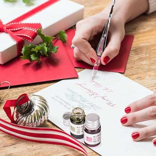 AOKUY – Lot de 12 encres de calligraphie colorées Pour écriture, dessin, journal thumbnail 5