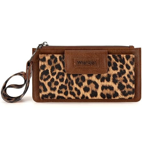 Montana West X Wrangler Wallet for Women Ladies Female Card Cases & Money Organizers Wristlet with Wallet Large Clutch with Coin Purse Smooth Zipper and Rfid Lining thumbnail 6