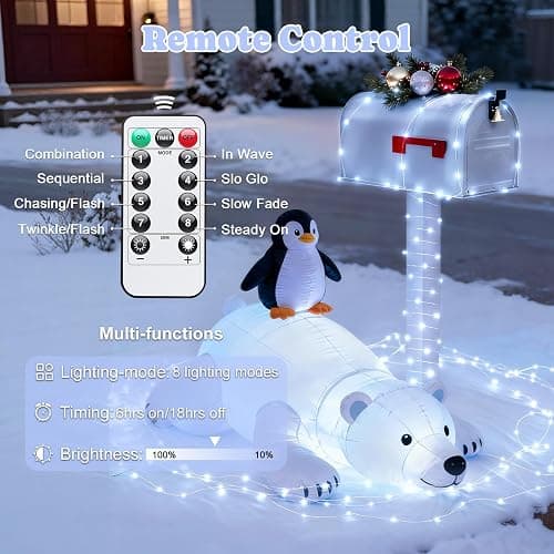 JMEXSUSS 2 Pack Fairy Lights Battery Operated, Total 400 LED 132ft Outdoor Fairy String Lights with Remote, 8 Modes Copper Wire Twinkle Lights for Bedroom Tree Wall Patio Outside Decor, White thumbnail 3