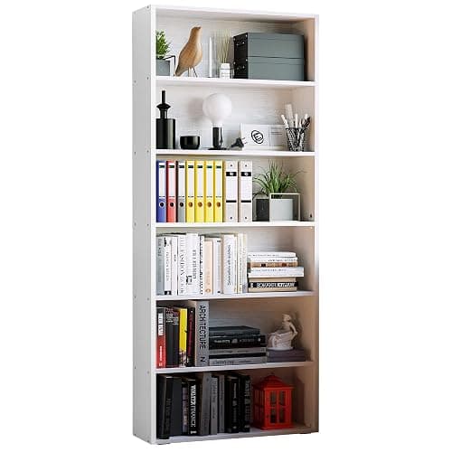 IRONCK Bookshelves and Bookcases Floor Standing 6 Tiers Display Storage Shelves 70 in Tall Bookcase Home Decor Furniture for Home Office, Living Room, Bed Room - Image 1
