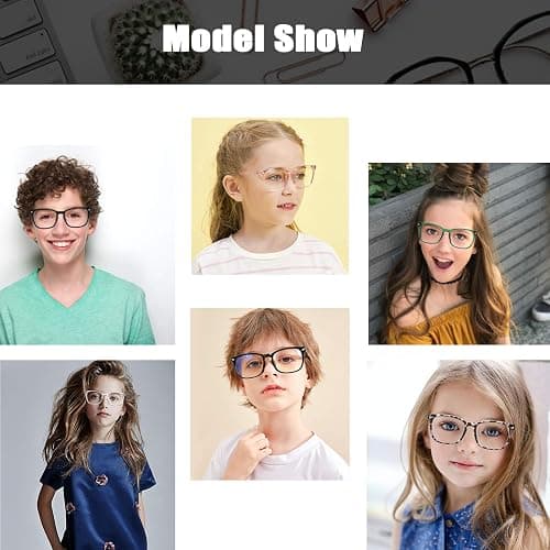 Hycredi Kids Blue Light Blocking Glasses，Anti Eyestrain & UV Protection, Computer Gaming TV Phone Glasses for Boys Girls thumbnail 5