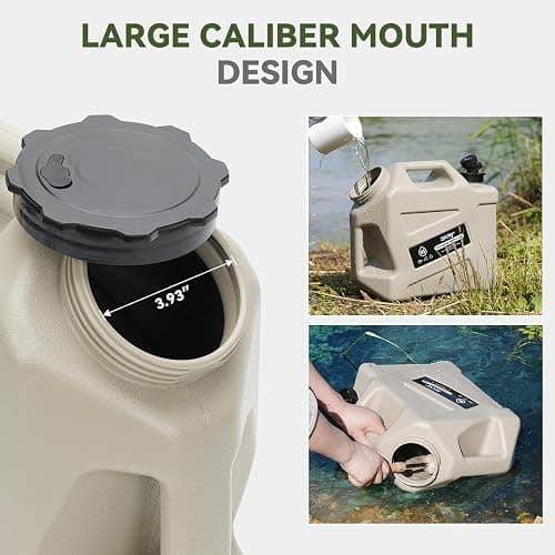 ZORMY 3.2 Gallon Camping Water Container with Faucet, Camping Water Jug, Portable Water Storage Container, BPA Free, Large Emergency Water Storage for Camping, Vehicle, Car thumbnail 4