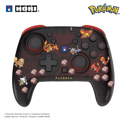 Wireless HORIPAD Turbo for Nintendo Switch 2 (Pokémon Pixel Red) Rechargeable Controller - Image 1
