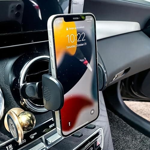 szyuchen Car Cell Phone Holder Mount for Ford Mustang Ecoboost GT Premium Shelby GT 350 500 Shelby GT500 V6 (Not for Mach E) 2015-2023 Accessories Circular Air Vents Cellphone Mobile Phone Stand thumbnail 4