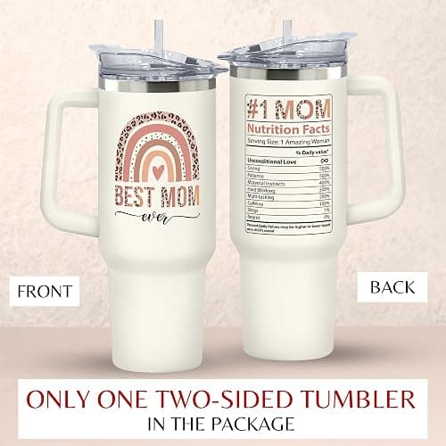 Mocosweeties Gifts for Mom from Daughter Son - Birthday, Mothers Day, Mother's Day, Christmas Mom Gifts for Wife, Her - Gift Ideas for Mama, Mother - Gift for New Moms, Mothers - 40 Oz Tumbler thumbnail 4