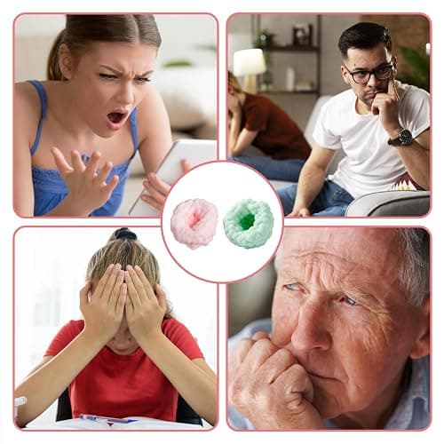 2 PCS Crunchy Squishy Stress Ball, Sand Squishy Sensory Tool for Stress Relief and Fidgeting, Red and Green Set with Dual-Texture Design for Office and Home Use, Bundle with Unique Crunchy Feel thumbnail 7