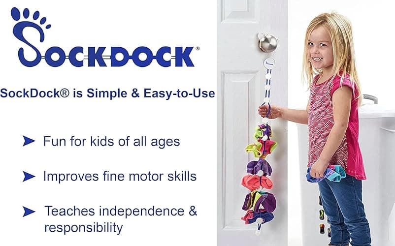 SockDock Sock Laundry Solution for Washing Drying & Storing Socks in Pairs, Clip & Hold Socks in Washer Dryer & Closet 2-Pack thumbnail 7