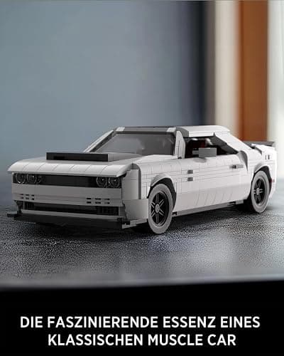 Nifeliz Demon Muscle CAR Model Set, Iconic Building Toy Model for Adults, Ideal Display Set for Gift-Giving to Muscle Car Fans (1225 PCS, NF10284) thumbnail 2