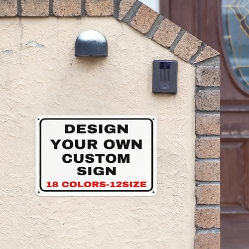 Custom Metal Personalized Signs With Photo Text Logo - Wall Decorative House Signs For Business Office Home thumbnail 4