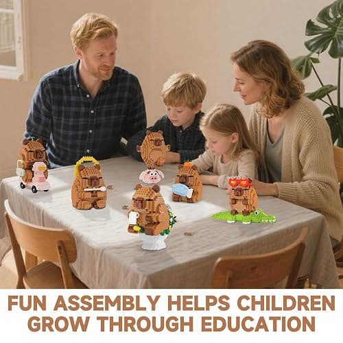 MJDDJA Capy-bara Mini Building Blocks for Kid,Party Favors for Kid 10-14,Micro Blocks Capy-bara Gift for Boys Girls, Gifts for Women or Men (M3147) thumbnail 2