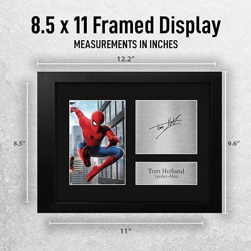HWC Trading Tom Holland Gift USL Framed Signed Printed Autograph Spiderman Gifts Print Photo Picture Display - US Letter Size thumbnail 2