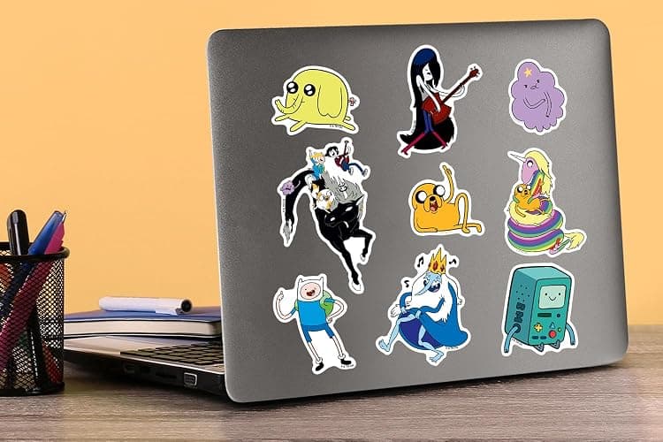 Adventure TIME Characters 50ct Vinyl Large Deluxe Stickers Variety Pack - Laptop, Water Bottle, Scrapbooking, Tablet, Skateboard, Indoor/Outdoor - Set of 50 thumbnail 2