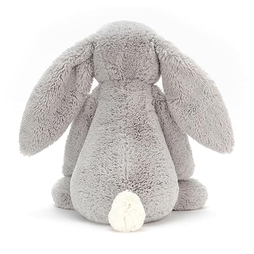 Jellycat Bashful Grey Bunny Stuffed Animal, Huge 21 inches - Rabbit and Bunny Plush Toy - Classic Children's Gift thumbnail 4