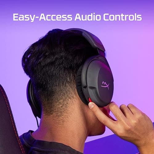 HyperX Cloud Stinger 2 Core – PC Gaming Headset, Lightweight Over-Ear Headset with mic, Swivel-to-Mute mic Function, DTS Headphone:X Spatial Audio, 40mm Drivers,Black thumbnail 7