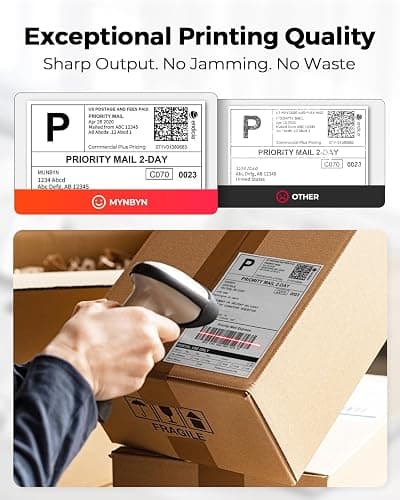 MUNBYN Thermal Direct Shipping Labels, 4x6 Labels for Thermal Printer, 500 Sheets/1 Rolls, Commercial Grade thumbnail 4