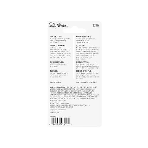 Sally Hansen Nail Treatment Nailgrowth Miracle® Growth Treatment | Infused with Soy Protein, Keratin, Collagen & Multi-Vitamins | Strengthens & Protects Nails thumbnail 2