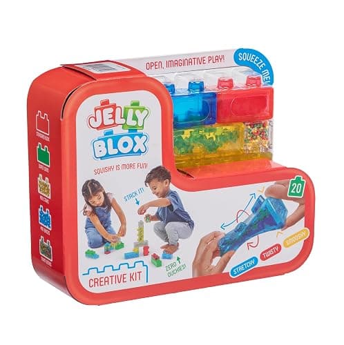 Goliath Jelly Blox Creative Kit | Includes 20 Blocks | Toddler & Preschool Building Blocks Kids Can Squeeze, Stretch, Squish | MESH ACCREDITED | Safety Tested & Ouch-Free | Sensory Play Toy Ages 2+ thumbnail 8