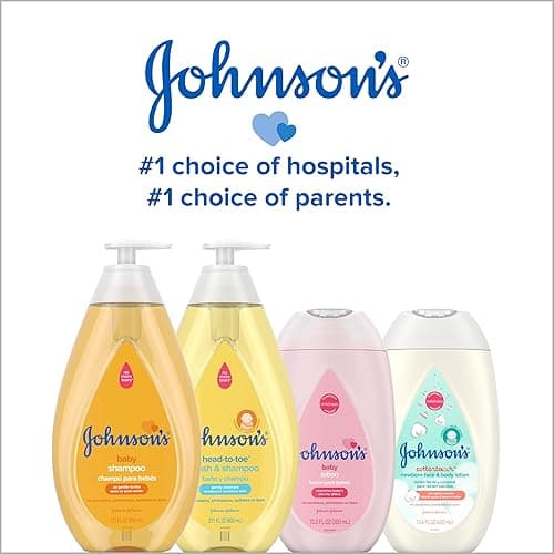 Johnson's Moisturizing Mild Pink Baby Lotion with Coconut Oil for Delicate Baby Skin, Paraben-, Phthalate- & Dye-Free, Hypoallergenic & Dermatologist-Tested, Baby Skin Care, 27.1 Fl. Oz - 27.1 Fl Oz (Pack of 1) thumbnail 8