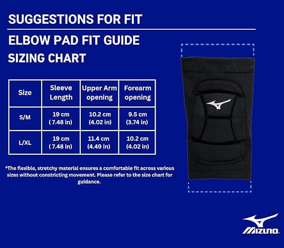 Mizuno MZO Elbow Pads, White, Small/Medium thumbnail 6