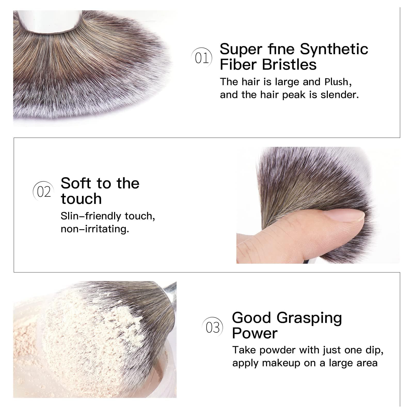Brochas de Maquillaje con Estuche  thumbnail 4