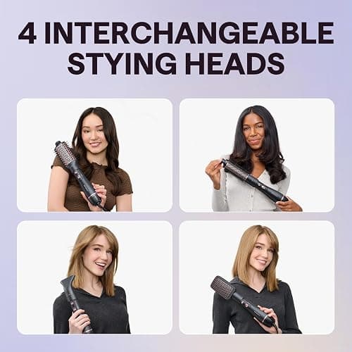 Wavytalk Hair Dryer Brush Set, Air Sculpt 4-in-1 Hot Air Brush Set | Blowout Brush Styler for Salon Blowouts, Volumizing, and Straightening, Sleek Frizz-Free for Every Hair Type, Black thumbnail 3