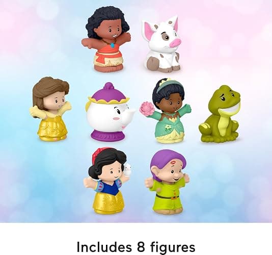 Fisher-Price Little People Toddler Toys Disney Princess Story Duos 8-Piece Figure Set for Pretend Play Kids Ages 18+ Months thumbnail 4