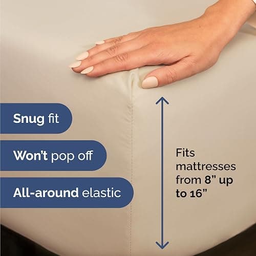 Twin Size 3 Piece Sheet Set - Comfy Breathable & Cooling Bed Sheets Set - Hotel Luxury Bedding for Women, Men, Kids, Teens, Boys & Girls - Deep Pockets, Ultra-Soft and Wrinkle Free - Oeko-Tex - Wheat thumbnail 3