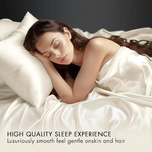 Madison Park Essentials Polyester Satin 6 Piece Sheet Set with Ivory MPE20-904, Queen thumbnail 17