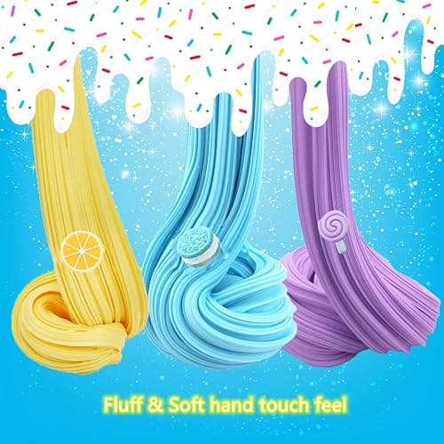 9 Packs Butter Slime Kit, Super Soft, Non-Sticky Stress Relief Toy, Party Favors and Birthday Gift for Boys and Girls thumbnail 4