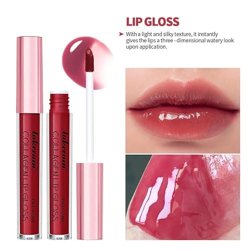 3PCS Matte Liquid Lipstick Lip Balm & Lip Liner Lip Kit, Hydrating Tinted Pink Lip Balm, Collagen Lip Gloss For Dry Lips, Waterproof Make Up Set (# 01 Nude Pink) thumbnail 6