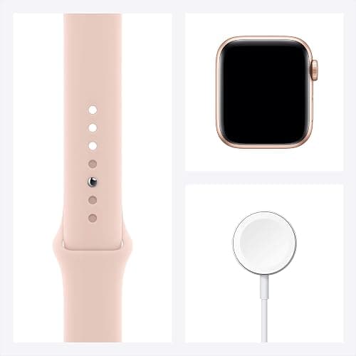 Apple Watch SE (GPS, 40mm) - Gold Aluminum Case with Pink Sand Sport Band (Renewed) thumbnail 6
