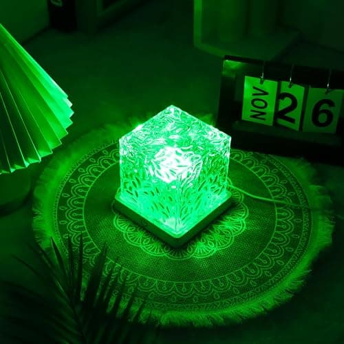 qbanziou Ocean Wave Projector Light, 16-Color Cube Water Lamp, 3D Holographic Water Ripple Romantic Ambient Lighting for Child's Room，Aurora Night Light，Birthday and Christmas Gifts for Children thumbnail 5