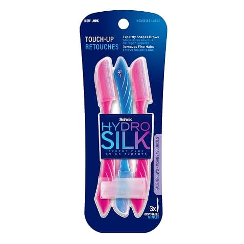 Schick Hydro Silk Touch-Up Dermaplane Razor with Precision Cover, 3ct - Image 1